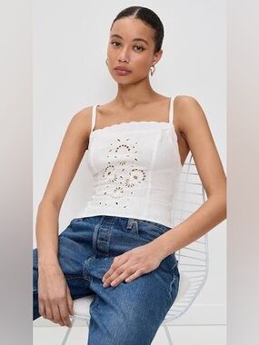 Reformation Eva linen top - size 0